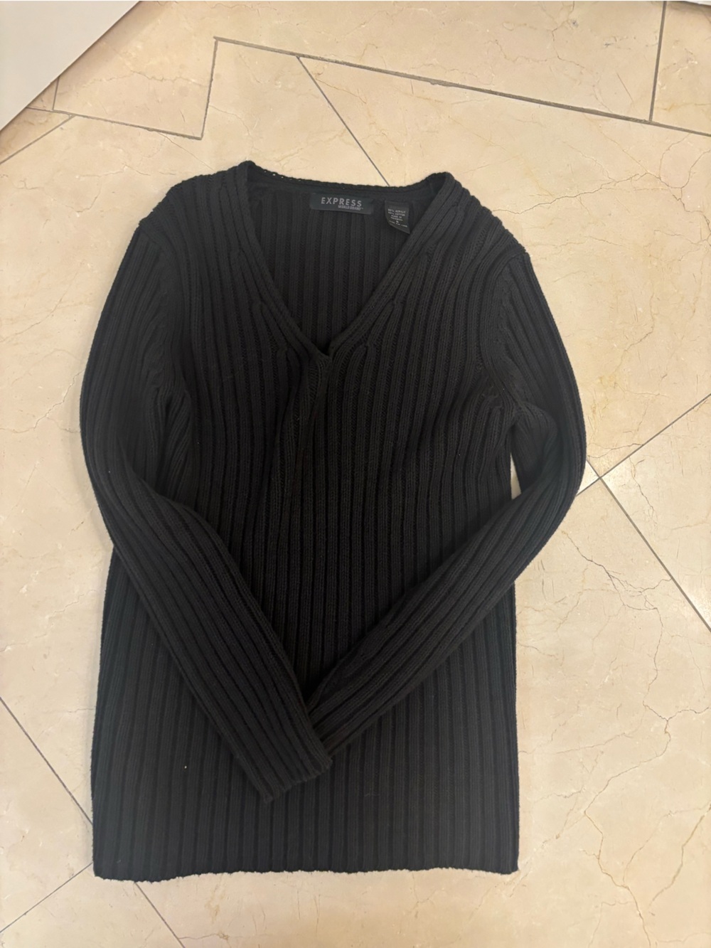 Express ladies Black Ribbed Turtleneck Sweater